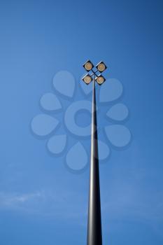 Industrial grade commercial street light, tall pole