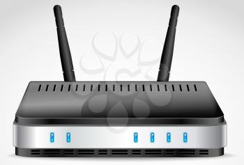 Royalty Free Clipart Image of a Router