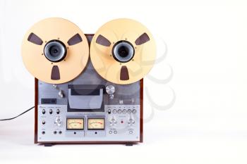 Analog Stereo Open Reel Tape Deck Recorder Player with Metal Reels