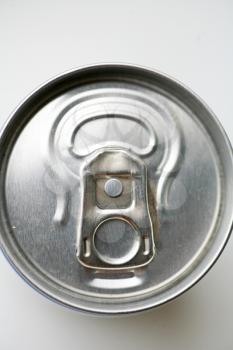 aluminium drink can on the white background