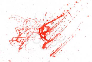 Red blots, watercolor abstract hand painted background