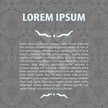 Seamless wallpaper pattern with room for text