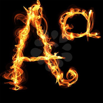 A letter Fire Alphabet