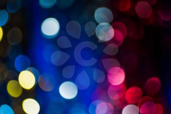 blue and pink blurred lights. Holiday wallpaper.