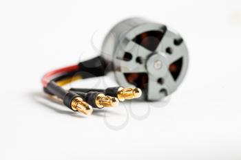 Wires of electric motor (shallow DOF)