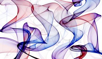 Background of abstract colorful smoke lines