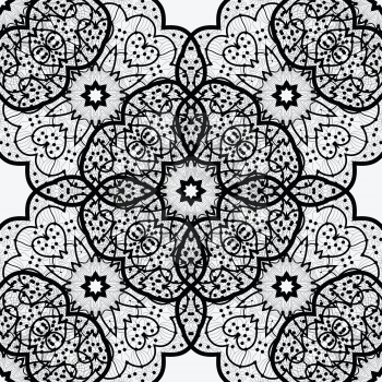 ethnic seamless pattern. Indian ornament,  flora pattern, mandala. range, circle, round, disk. abstract seamless pattern