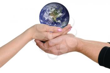 Royalty Free Photo of People Holding the World