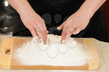Royalty Free Photo of a Woman Baking
