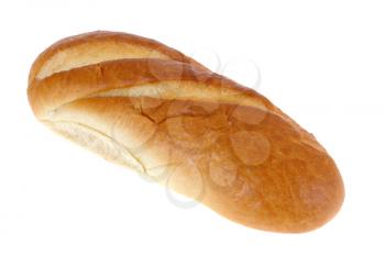 long loaf isolated on white background                               