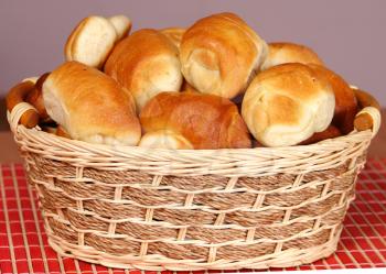 Royalty Free Photo of a Basket of Bread