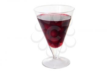 Royalty Free Photo of Cerise Dessert in a Glass 