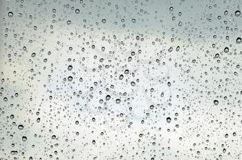 Royalty Free Photo of Raindrops on a Window
