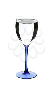 Glass with the water, isolated on a white background