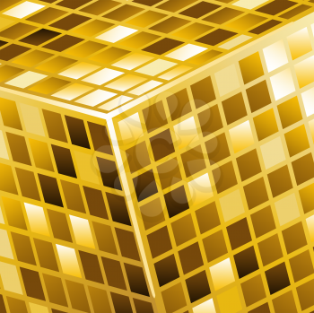 Royalty Free Clipart Image of an Abstract Cube Background