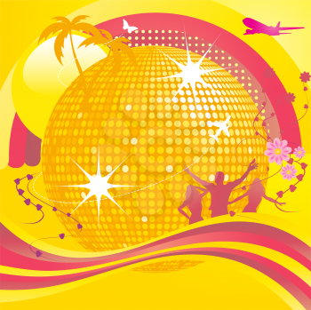Royalty Free Clipart Image of an Abstract Party Background