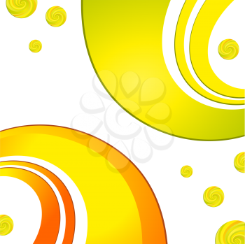 Royalty Free Clipart Image of Swirls and Spirals on a White Background
