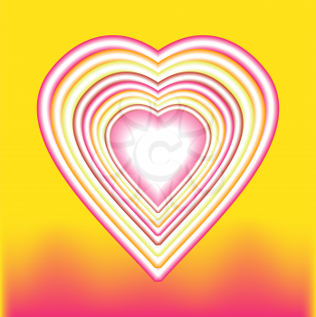 Royalty Free Clipart Image of a Heart Backgrounds
