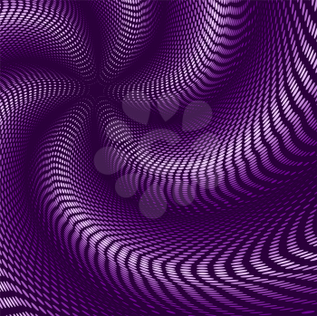 Royalty Free Clipart Image of an Abstract Warped Purple Background