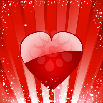 Royalty Free Clipart Image of an Abstract Valentine Background