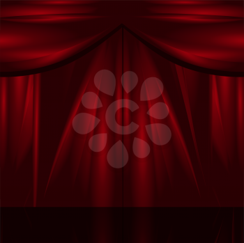 Royalty Free Clipart Image of a Theater Background