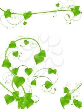 Royalty Free Clipart Image of Vine Designs