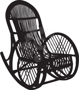 Royalty Free Clipart Image of a Rocking Chair
