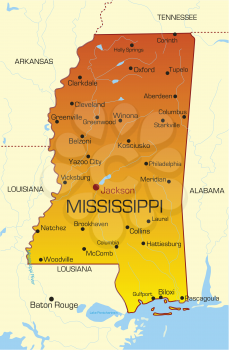 Royalty Free Clipart Image of Mississippi