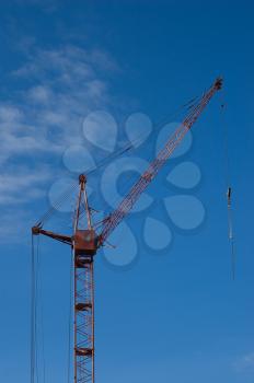 Royalty Free Photo of a Tower Crane