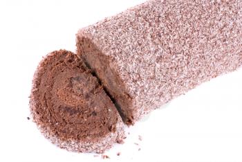 Royalty Free Photo of a Chocolate Swiss Roll