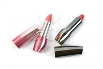 woman lipsticks isolated on a white background