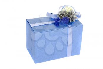Royalty Free Photo of a Blue Present