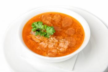 Royalty Free Photo of a Bowl of Soup
