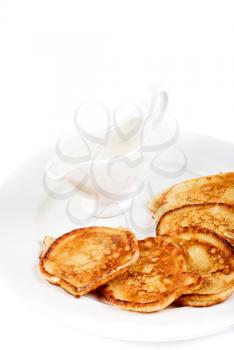 Royalty Free Photo of Pancakes on a Plate
