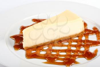 Royalty Free Photo of a Piece of Cheesecake