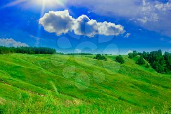 Royalty Free Photo of a Summer Landscape