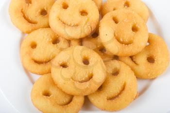 Royalty Free Photo of Smiley Face French Fries