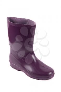 Royalty Free Photo of a Purple Rain Boot