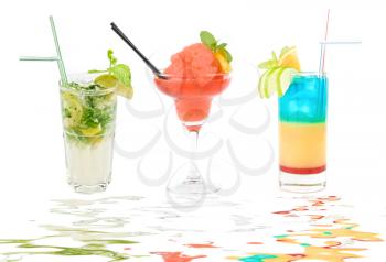Royalty Free Photo of Three Cocktails 
