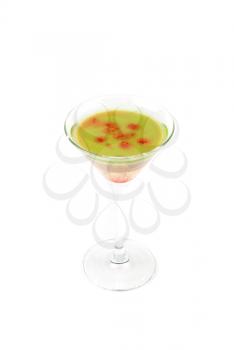 Fresh cocktail  on a white background