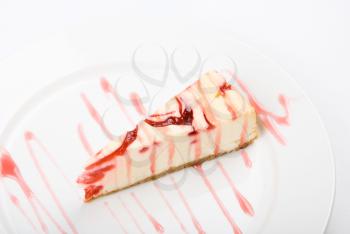 Royalty Free Photo of a Piece of Cheesecake