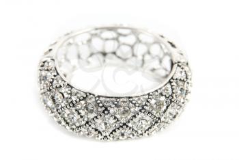 Royalty Free Photo of a Silver Diamond Bracelet