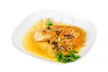 Royalty Free Photo of a Pike Perch Dish
