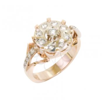Royalty Free Photo of a Gold Diamond Ring