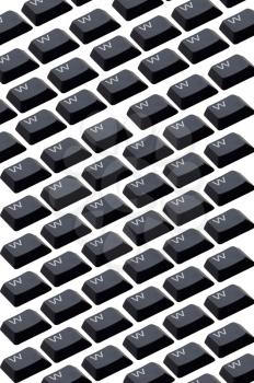 Royalty Free Photo of Keyboard Buttons of W