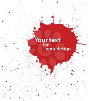 Abstract vector set of grunge blood spot for your design