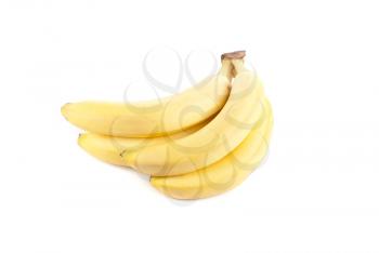 banana bunch on a white background