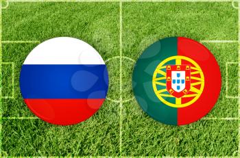 Confederations Cup football match Russia vs Portugal