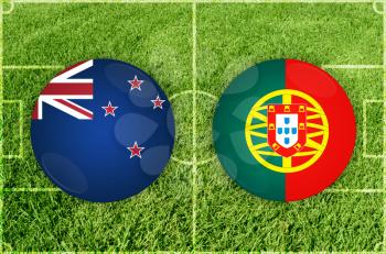 Confederations Cup football match New Zealand vs Portugal