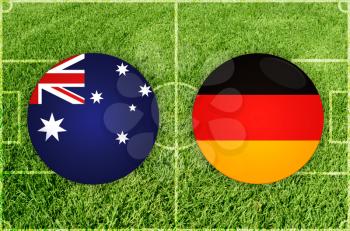 Confederations Cup football match Australia vs Germany